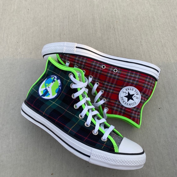 Converse Shoes | Converse Chuck Taylor World Peace | Color: Green/Red | Size: 8 | Wyasummer's Closet